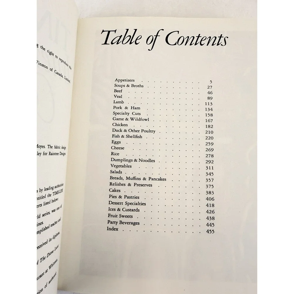 Cookbook Time-Life‎ International Cookbook 1977 First Edition HC Recipes